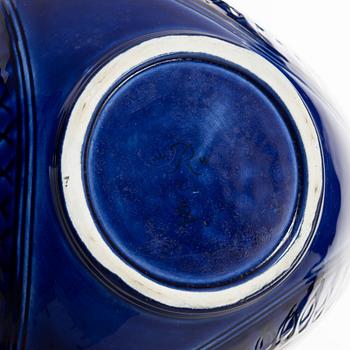 Hertha Bengtson, a stoneware bowl and twelve plates, Rörstrand, Sweden.