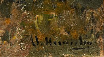 OLOF HERMELIN, olja på uppklistrad duk, sign.