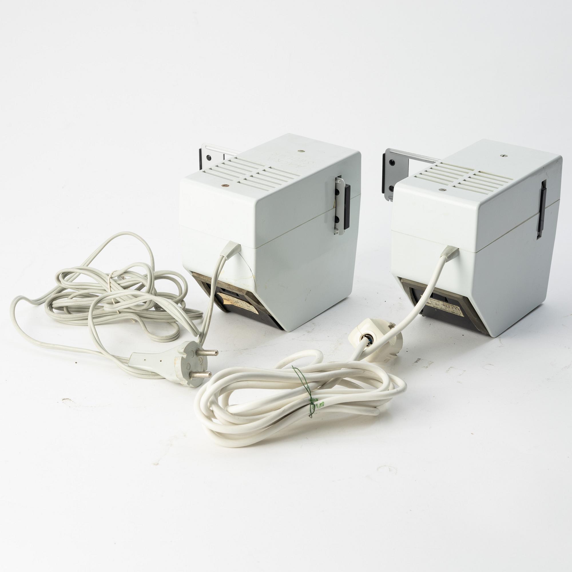 Dieter Rams, Robert Oberheim m. fl. projektorer samt blixtar, 8 delar, Braun.