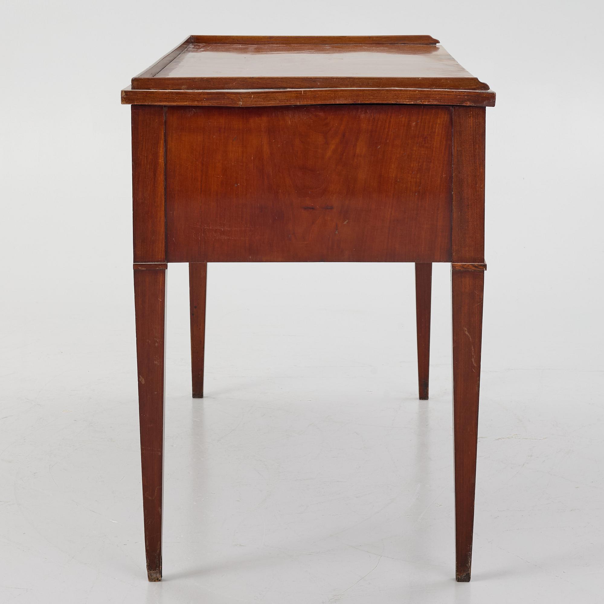 A Gustavian style writing desk, from around the year 1900.