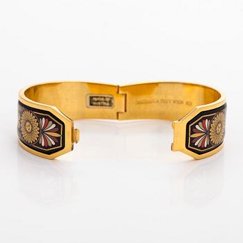 Michaela Frey, armband och halssmycke, förgylld metall, emalj.