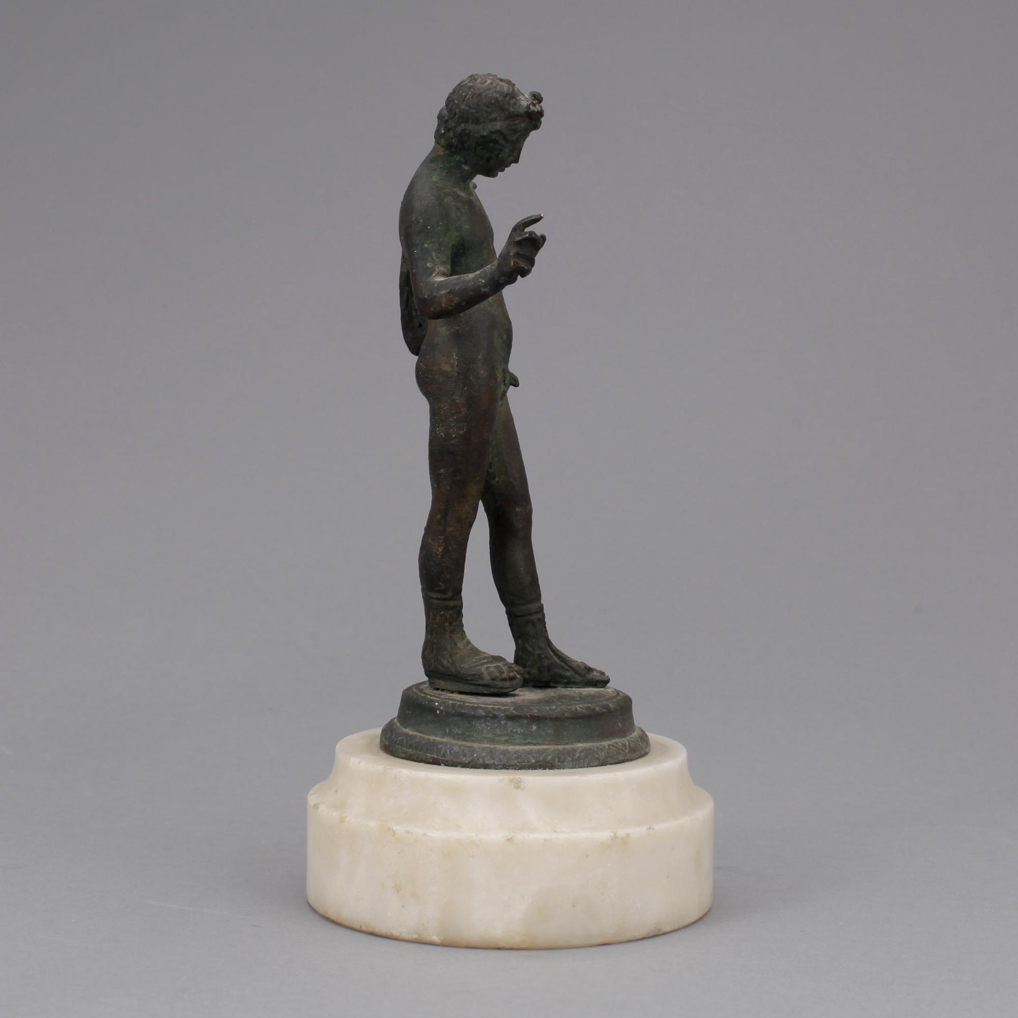 STATYETT, brons, kopia efter romerskt original, 1800/1900-tal.
