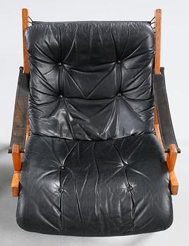 A pair of arm chairs by Torbjörn Afdal, "Hunter", Stranda industri, Bruksbo, Norway, 1960/0s.