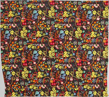 GARDINLÄNGDER, 2 st, linne, "Baranquilla", Josef Frank.