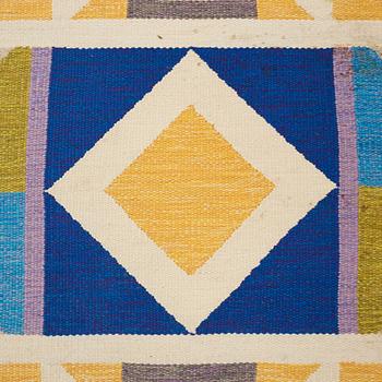 Agda Österberg, MATTA, "Matta nr 591", rölakan och gobelängteknik, ca 328,5 x 212 cm, signerad AÖ (Agda Österberg), vävd 1973.