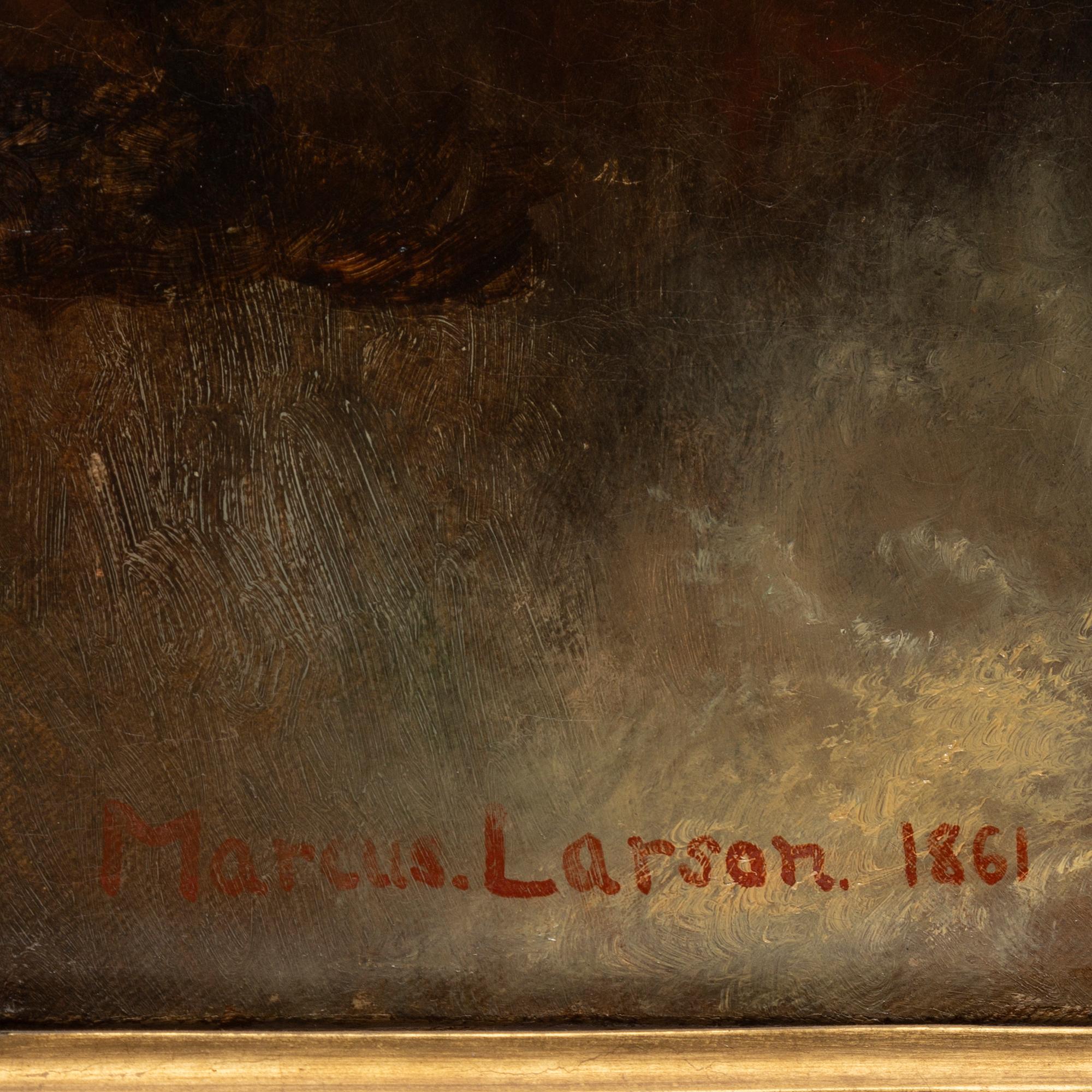 Marcus Larsson, attributed to, oil on canvas, signed and dated 1861.