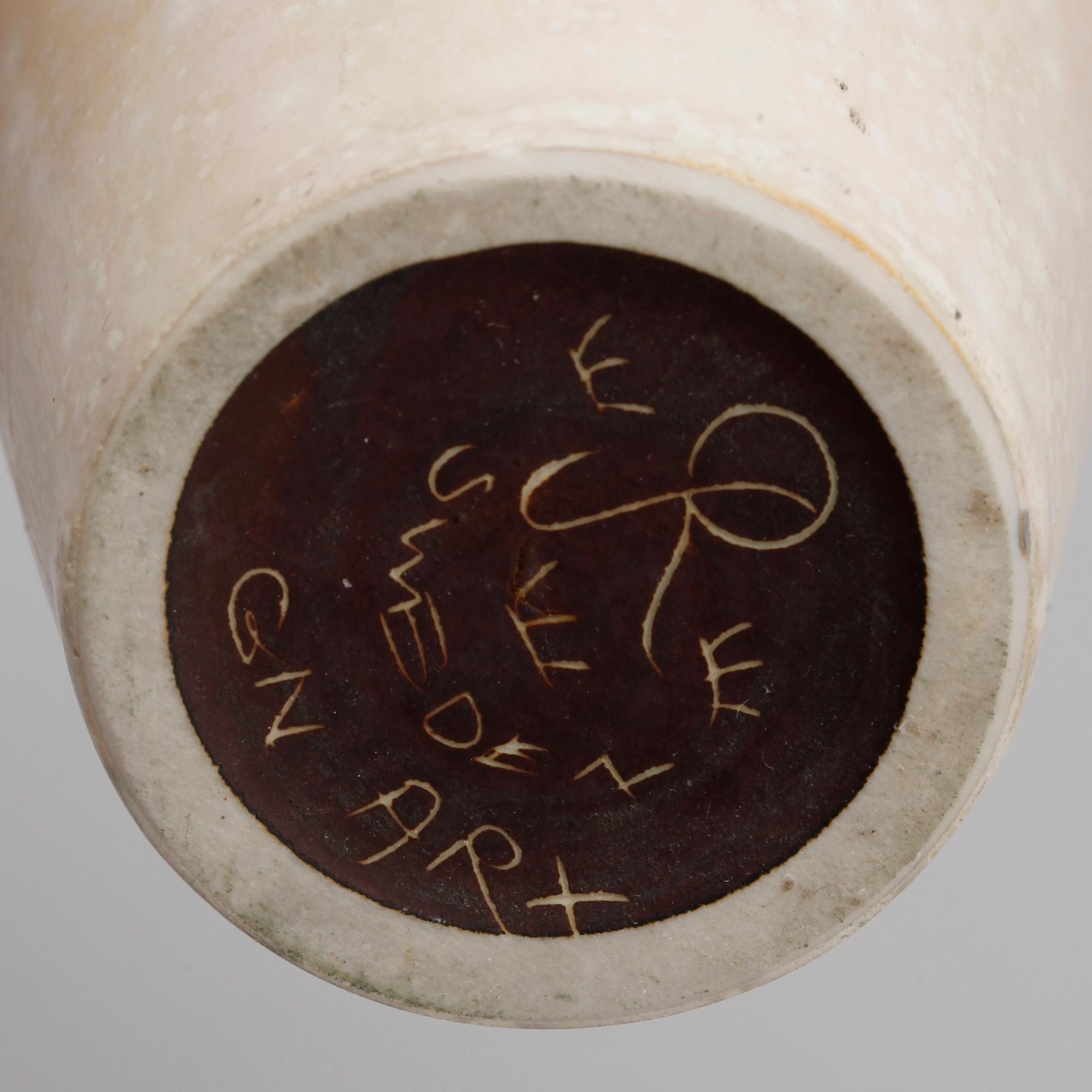 VASER, 2 st, stengods, Stig Lindberg samt Gunnar Nylund, Gustavsberg, 1900-talets andra hälft.