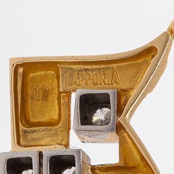 Björn Weckström, Kaulakoru "Timanttikaupunki", 18K kultaa, timantteja n. 0.11 ct yht. Lapponia 1985.