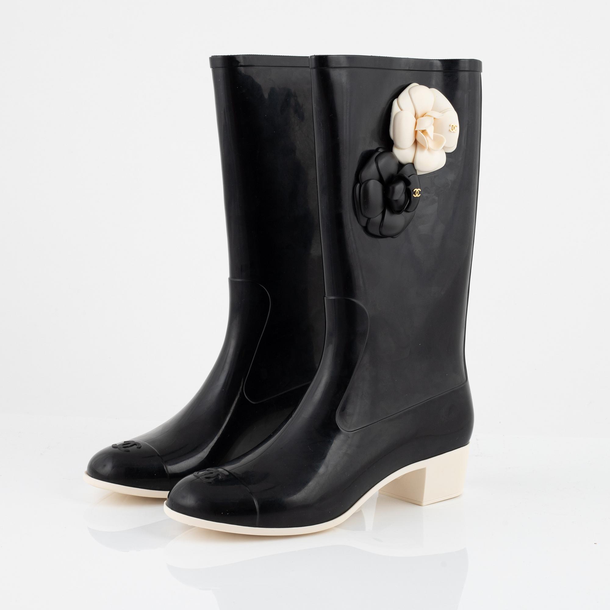 Chanel, gummistövlar, storlek 41.