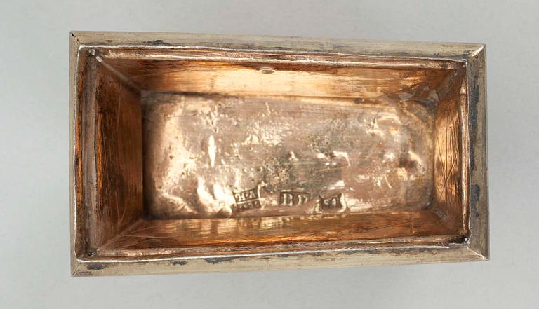 DOSA, förgyllt silver, Vasili Popov Moskva 1835, Ryssland.