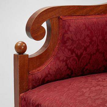 An empire style sofa, ca 20th Century.