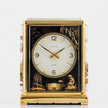JAEGER-LE COULTRE, Atmos, "Black Chinoiserie Marina", table clock, 24 x 18,5 x 12,5 cm.