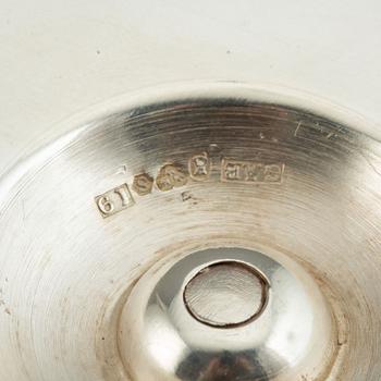A silver sauce bowl, made by GAB in Sweden 1959.