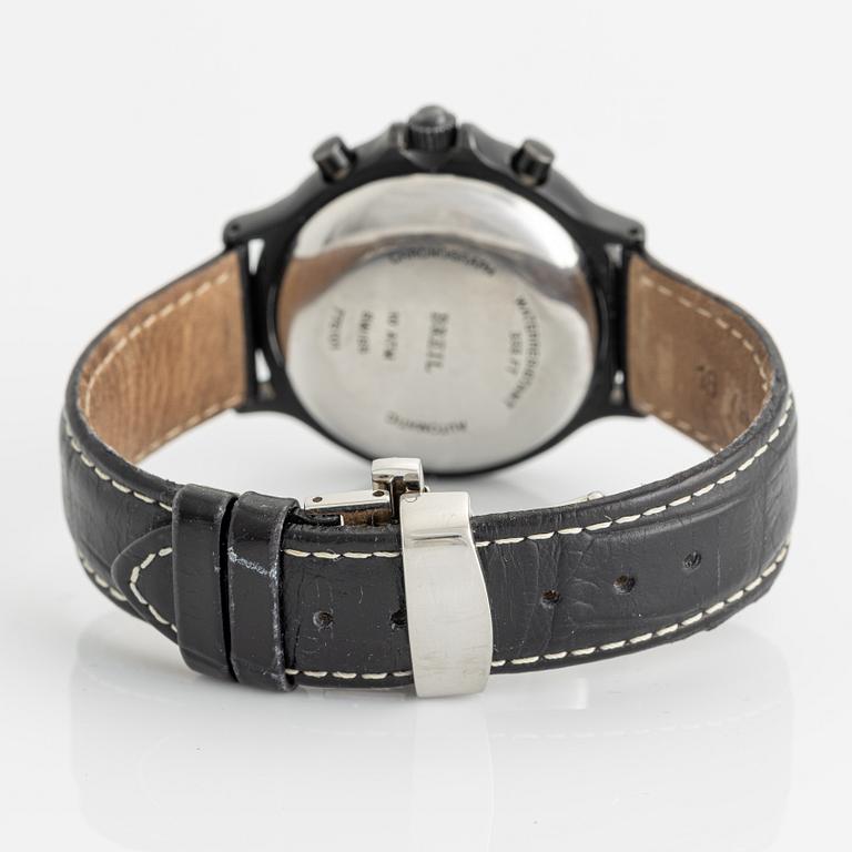 Breil, Island, PVD, "Pulsations", chronograph, wristwatch, 39 mm.