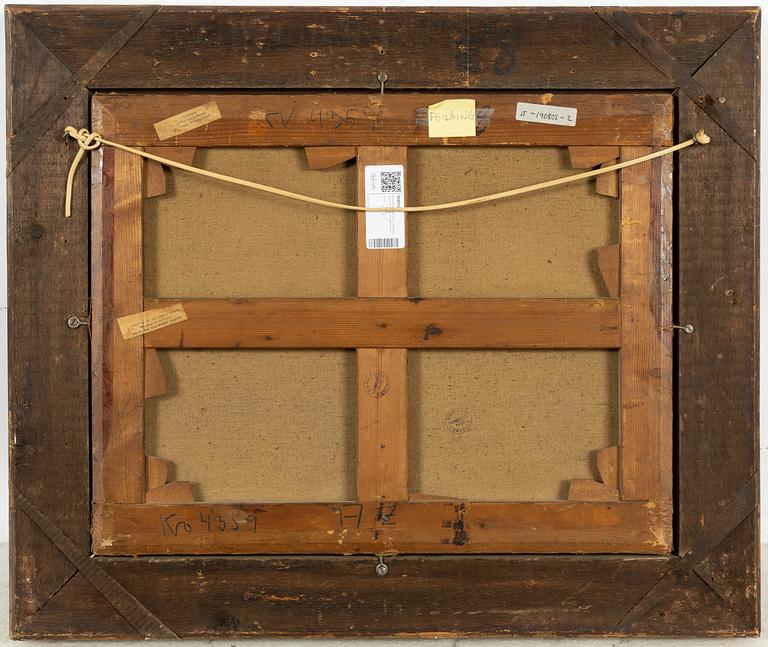 Dirck Maas, hans krets, Vinterbild med människor utanför staden.