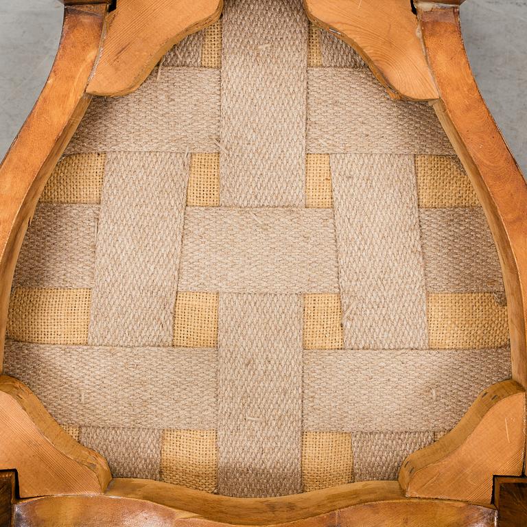 A set of six late 19th century chairs.