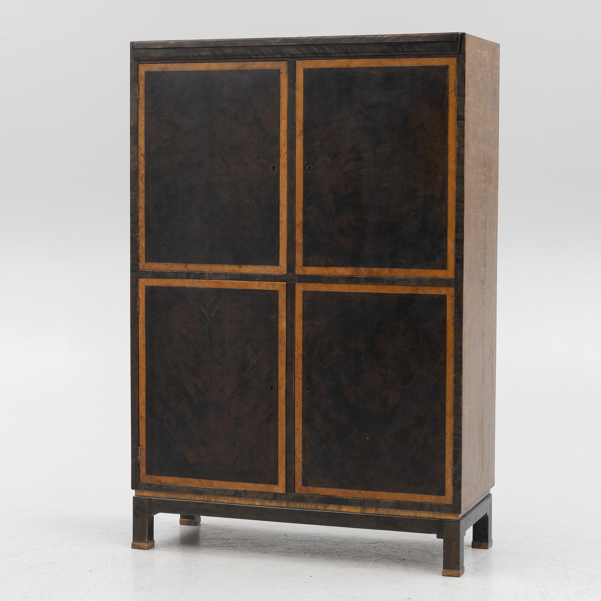 Otto Schulz, a birch cabinet, Boet, Gothenburg, 1930s.