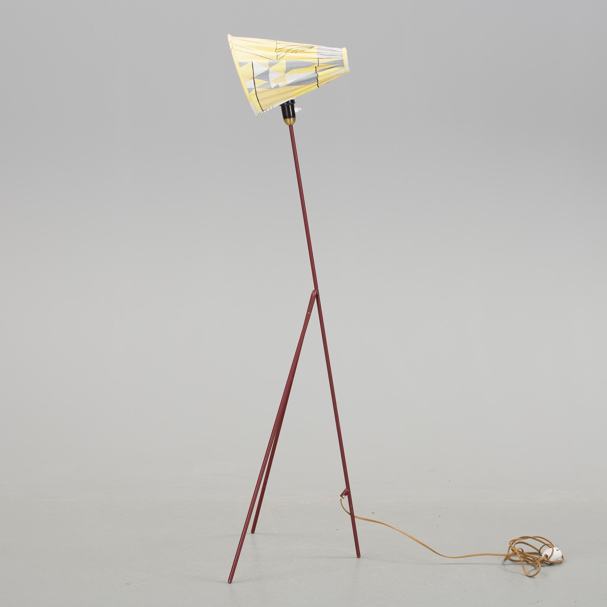 GOLVLAMPA, 1950-tal, märkt "ESAE 58".