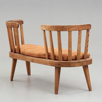 Axel Einar Hjorth, a stained pine sofa, "Utö", Nordiska Kompaniet, Sweden 1930's.