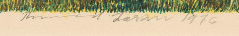 THORMOND LARSEN, litograph in colour, 2 pcs, signed and numbered,