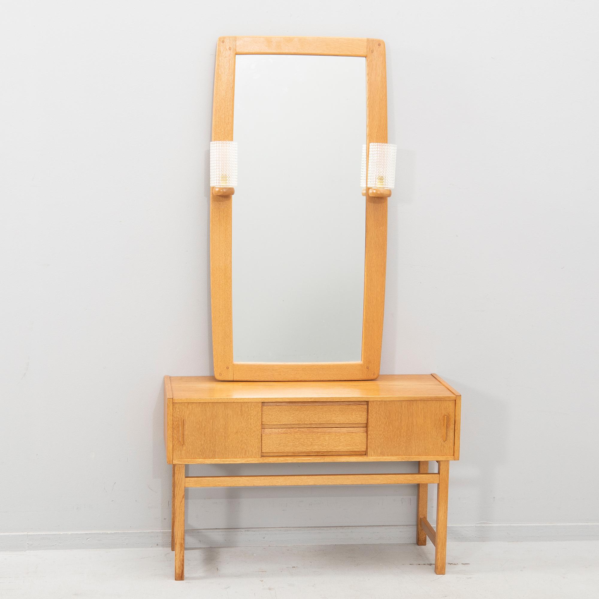 Hall furniture 2 pcs "Beata" Fröseke Nybro 1960s.