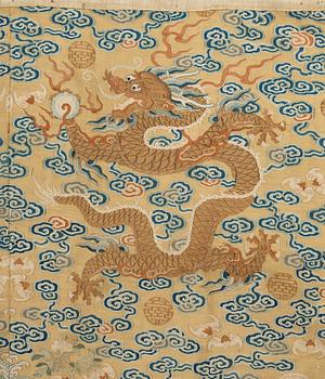 KESI, silk and gold thread. 86 x 120 cm. Late Qing dynasty (1644-1912).