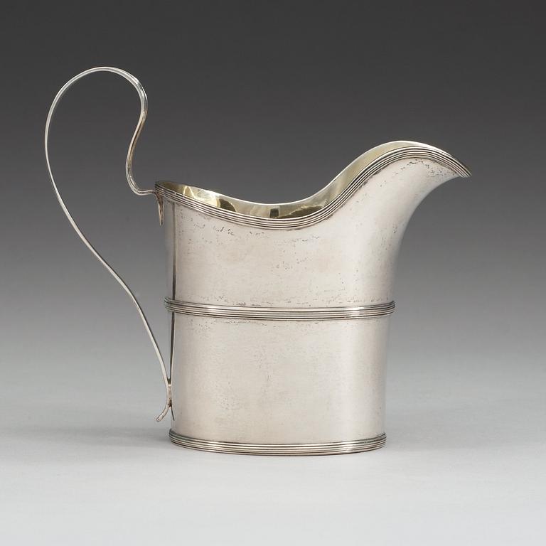 A Swedish early 19th century cream-jug, makers mark of Nils Limnelius, Stockholm 1810.