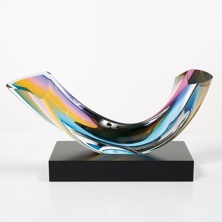Göran Wärff, skulptur, "Fenomen Prisma", Kosta Boda.