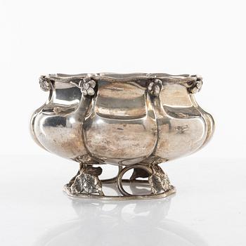 Bowls, a pair, silver, Sweden, 19th century.