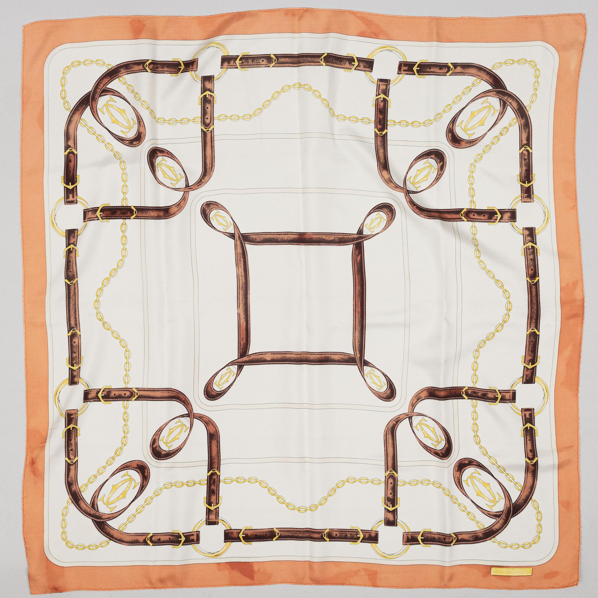 Cartier, scarf.