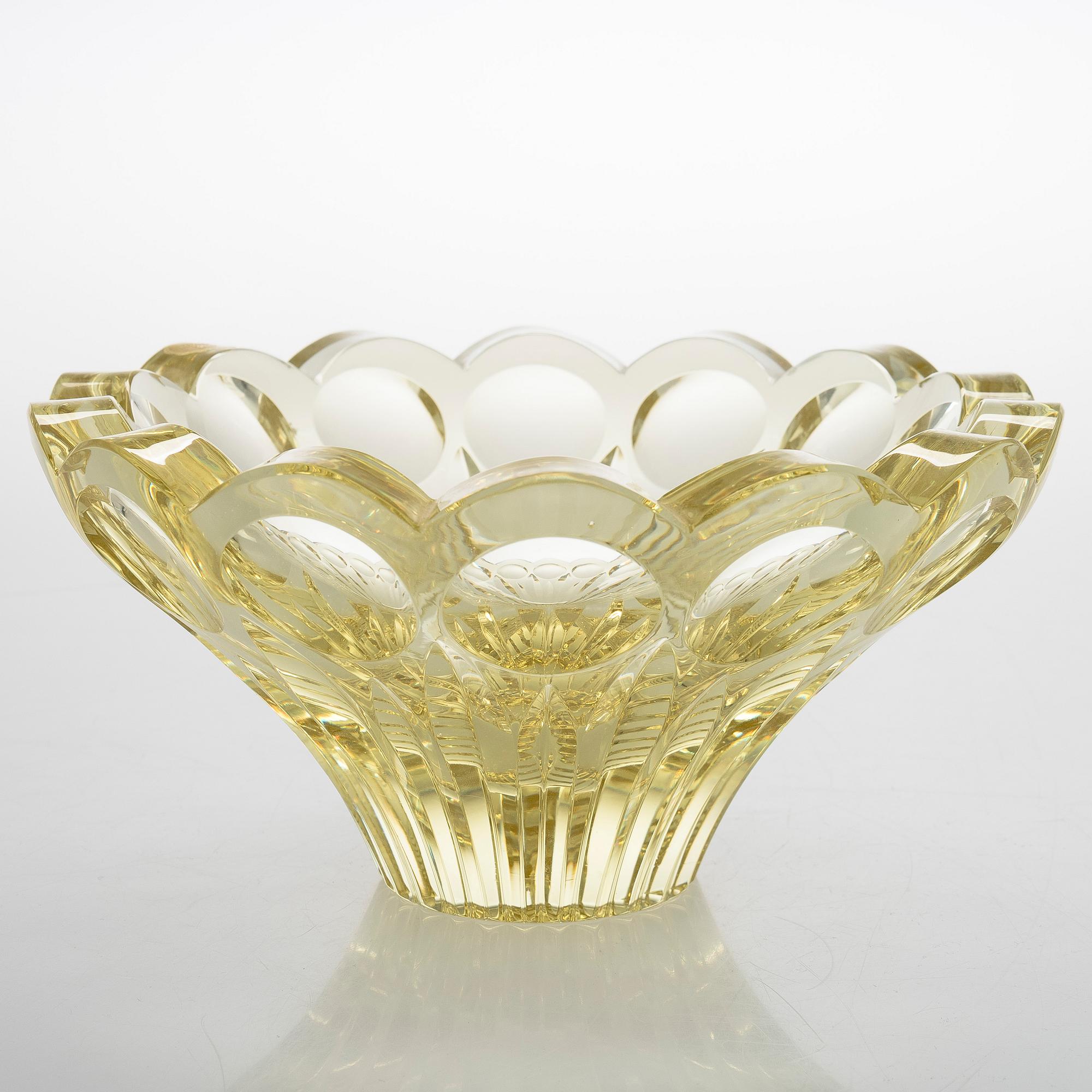 Aimo Okkolin, malja, "Kullero", signeerattu Aimo Okkolin Riihimäen Lasi Oy.