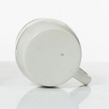 Upsala Ekeby, Glöggkoppar, 17 st, samt kanna, flintgods, "Hej tomtegubbar", Upsala-Ekeby.