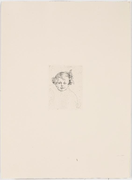 CARL LARSSON, 6 st, gravyrer, Uppsala 1983.