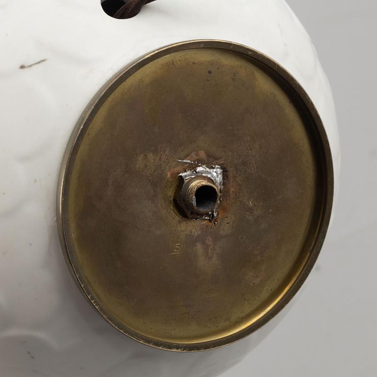 Gertrud Lönegren, a stoneware table lamp, model 'Capri', Rörstrand, 1930's/40's.