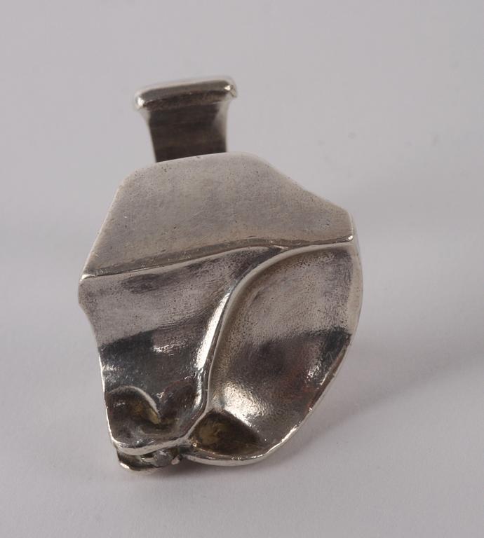 RING, silver, Lapponia med liten diamant.