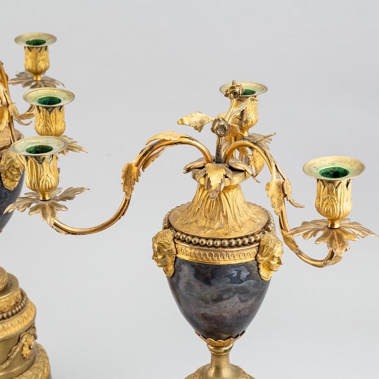 A pair of presumably English 18th century candelabra.