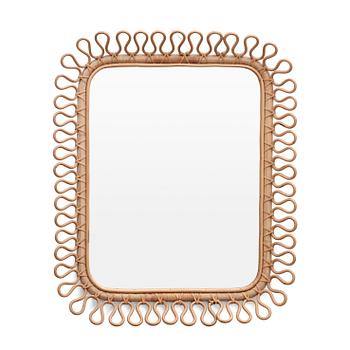 348. A Josef Frank bamboo and rattan mirror, Svenskt Tenn.