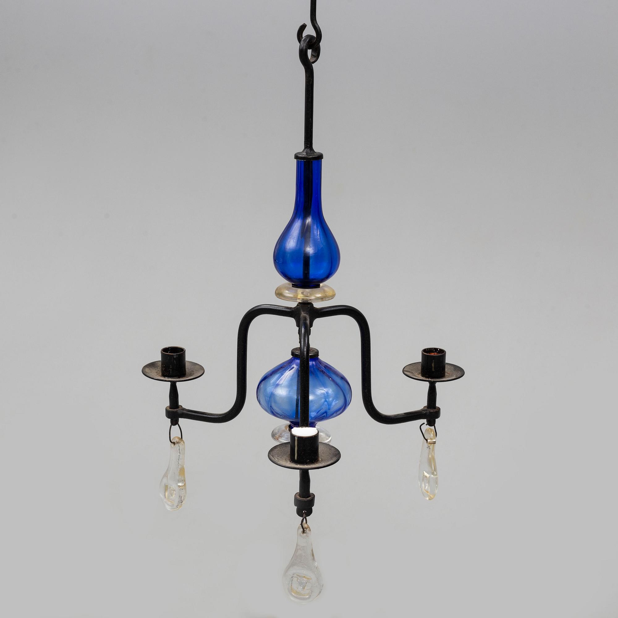 Two Erik Höglund chandeliers, second half of the 20th century.