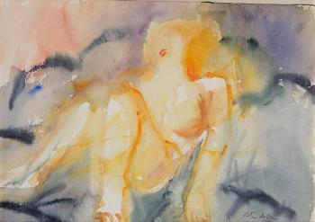 502. Peter Dahl, Seated woman.