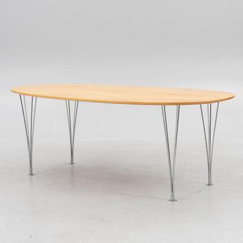 Bruno Mathsson & Piet Hein, dining table "Superellipse", Bruno Mathsson International, Värnamo, second half of the 20th century.