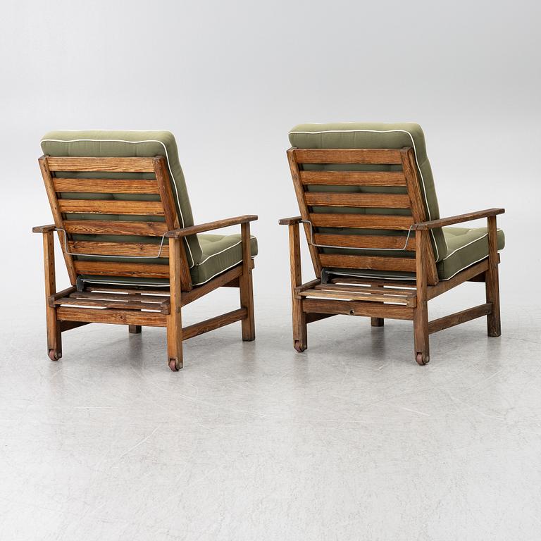 Elsa Stackelberg, a pair of garden armchairs, Fri Form, Edsbruk, 1980s.