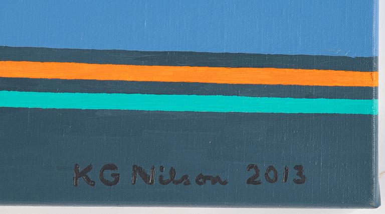 KG Nilson, oil on canvas, signed KG Nilson and dated 2013.