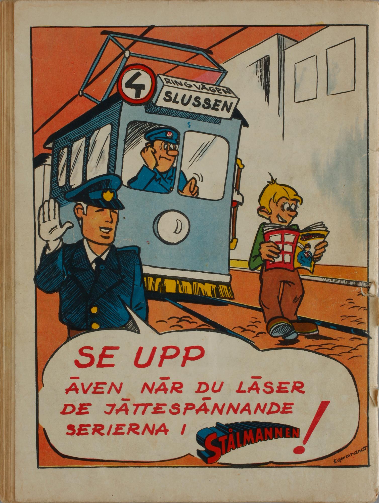 SERIETIDNING, Läderlappen Nr 1, 1951.