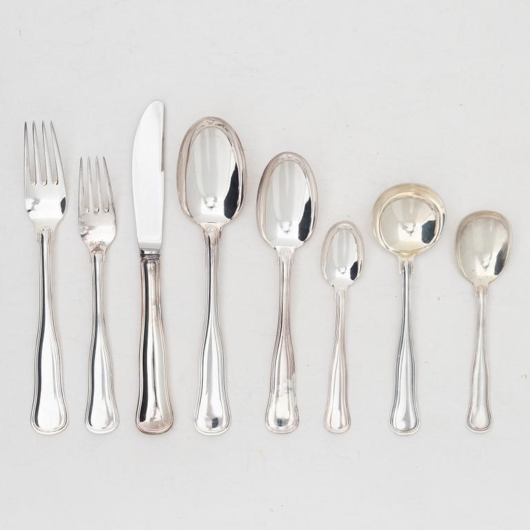 Besticksdelar, 24 st, silver, "Gammal dansk/Old Danish", bl a Cohr, Danmark.