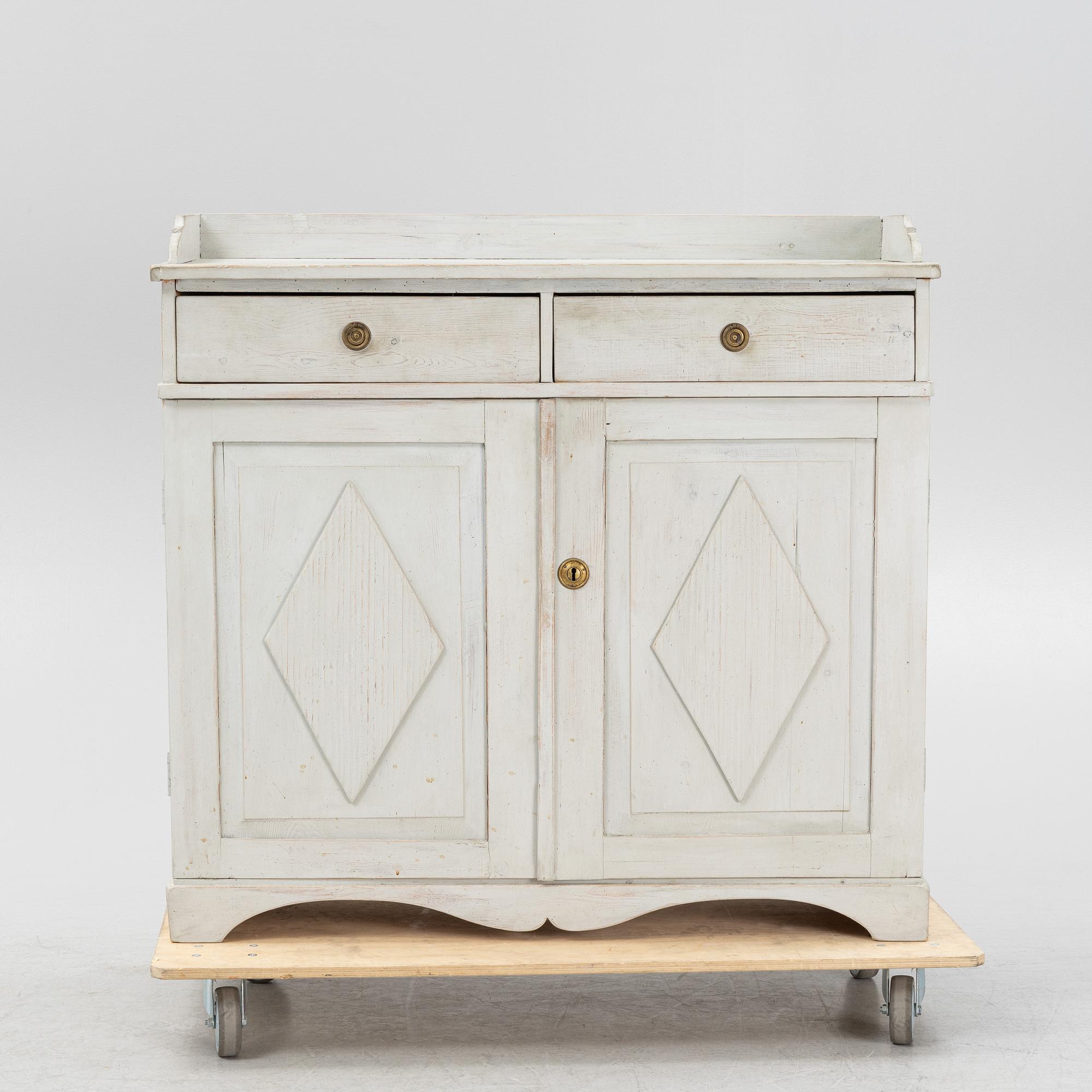 A Gustavian Style Cabinet, 19th century.