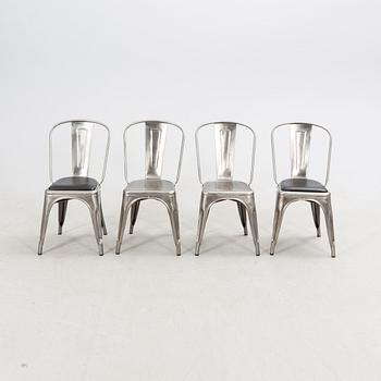 Xavier Pauchard chairs, 8 pcs, "A Stol", Tolix, France. 2000s.