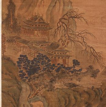 Yuan Jiang, after, Yuan Jiang, (Active 1690-1739), efter. Ink and colour on silk.