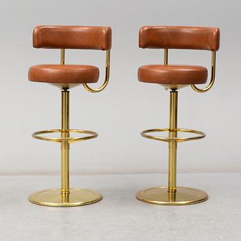 BÖRJE JOHANSON, barstolar, ett par, Johanson design, Markaryd, 1900-talets andra hälft.