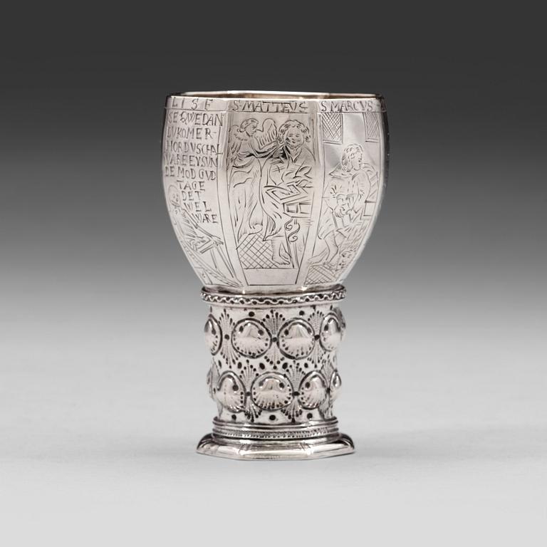 Oluf Jörgensen, remmare, silver, (verksam i Bergen 1650-1700).