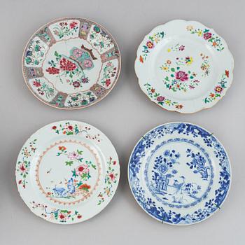 A group of export porcelain, Qing dynasty, 18/19th Century.